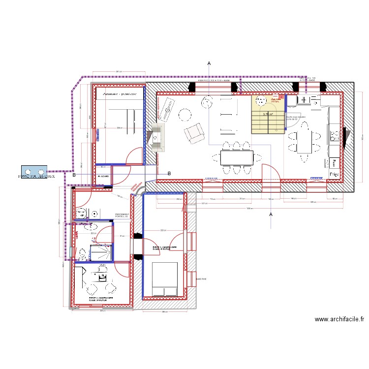 DENES Rozenn . Plan de 9 pièces et 273 m2