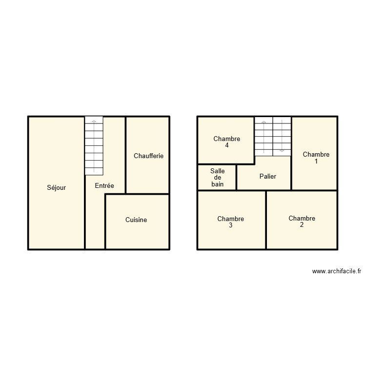 PLOBANNALEC LESCONIL QUIDEAU. Plan de 9 pièces et 45 m2