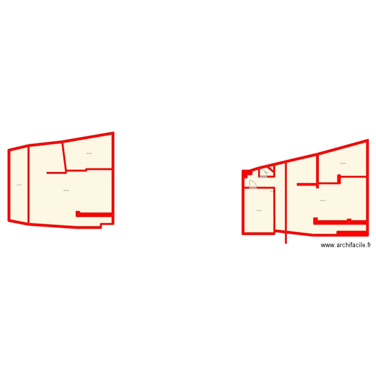 bi test. Plan de 13 pièces et 221 m2