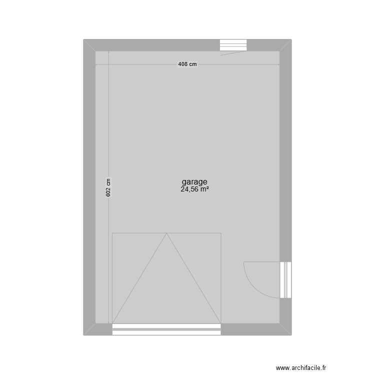 garage -lardier. Plan de 1 pièce et 25 m2