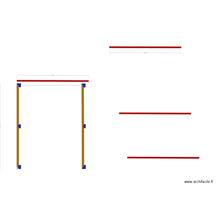 Appentis V1. Plan de 0 pièce et 0 m2