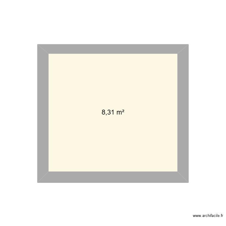 toiture - BUREAU-MESCHERS. Plan de 1 pièce et 8 m2