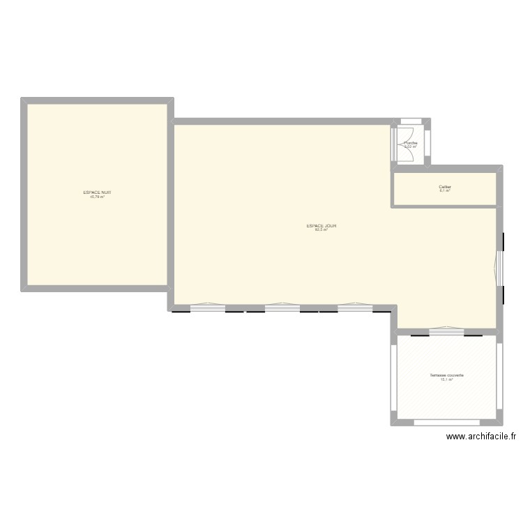 MAISON OLMETA. Plan de 5 pièces et 162 m2