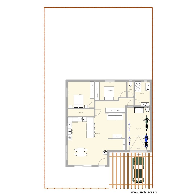 plouha 6. Plan de 7 pièces et 114 m2