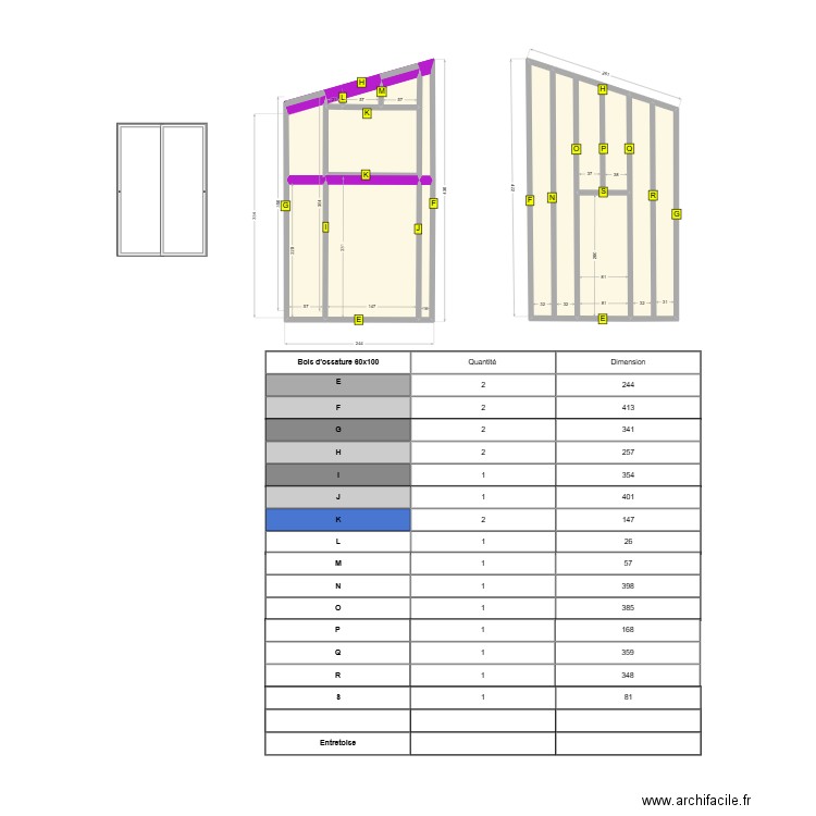 Cottage Adrien3. Plan de 83 pièces et 221 m2