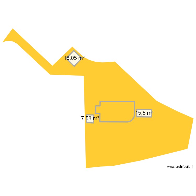 Essai. Plan de 3 pièces et 41 m2