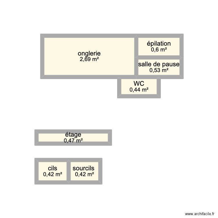 tg la vie . Plan de 7 pièces et 6 m2