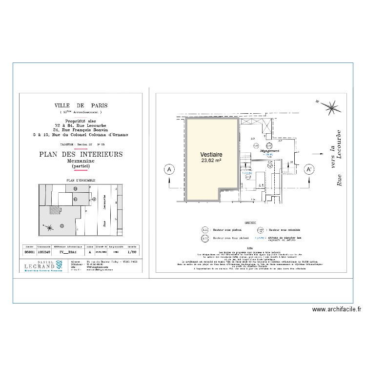 20250223_Episod_72 Lecourbe entresol. Plan de 1 pièce et 24 m2