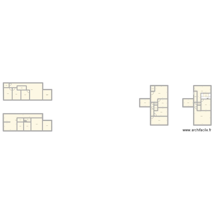 TYPO 1 T4. Plan de 31 pièces et 296 m2