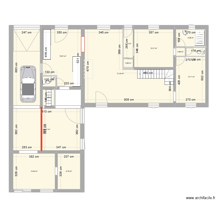 presleV2. Plan de 14 pièces et 149 m2