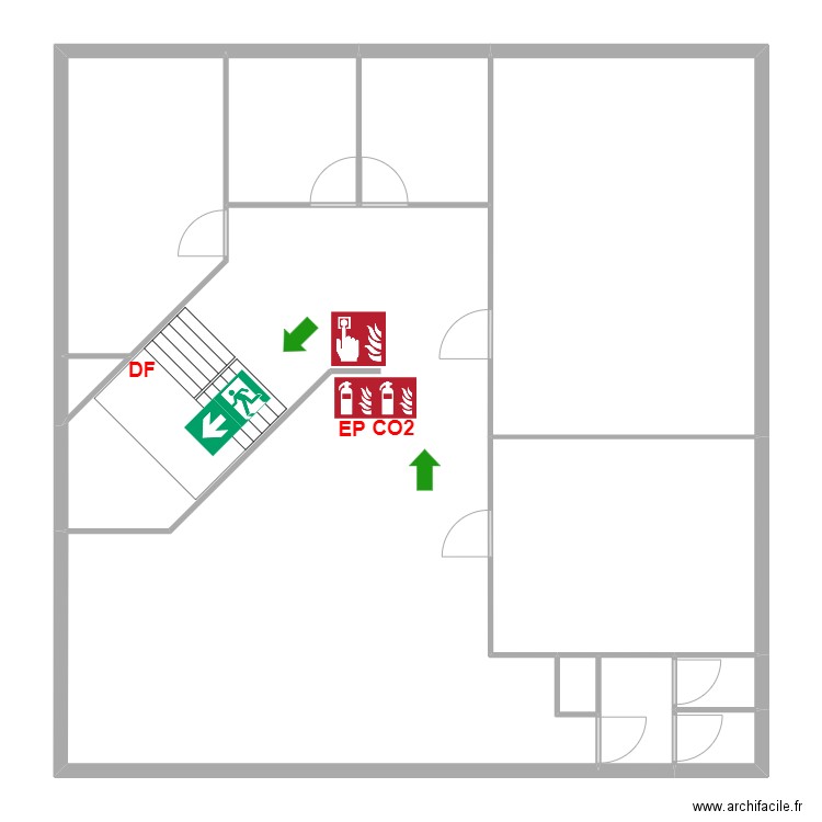 OHM R+2 . Plan de 11 pièces et 182 m2