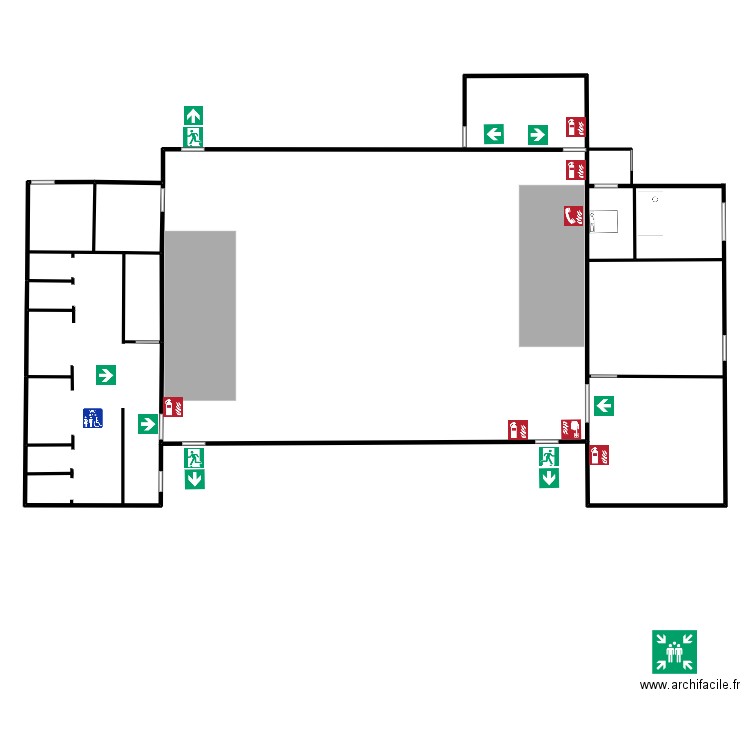 Nvr. Plan de 1 pièce et 199 m2