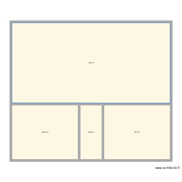 PLAN2. Plan de 4 pièces et 179 m2