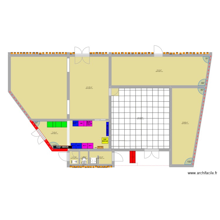 Mamoudzou Poste Modifier 4. Plan de 8 pièces et 137 m2