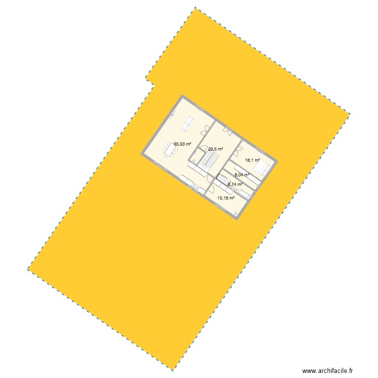 LA QUINTE VERSUS 1. Plan de 8 pièces et 307 m2