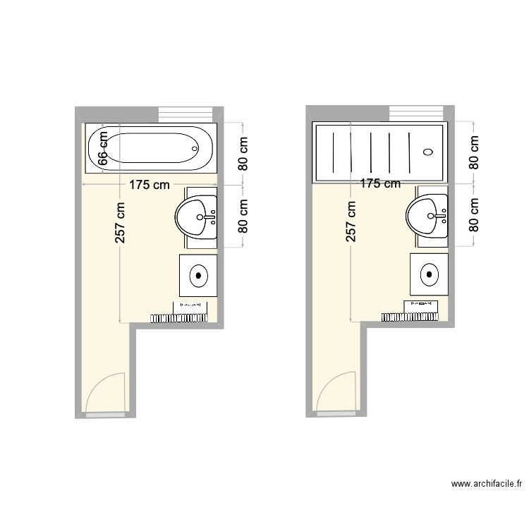 PIERSON TOUL. Plan de 2 pièces et 10 m2