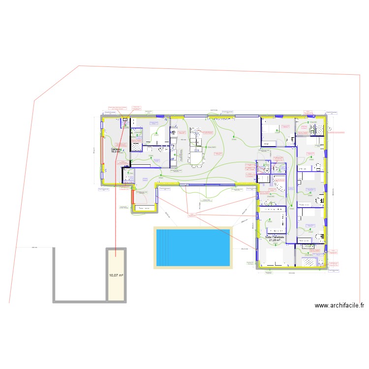 20 chemin des Ormes - 03110 Cognat Lyonne - 2025 - Electricité. Plan de 6 pièces et 33 m2