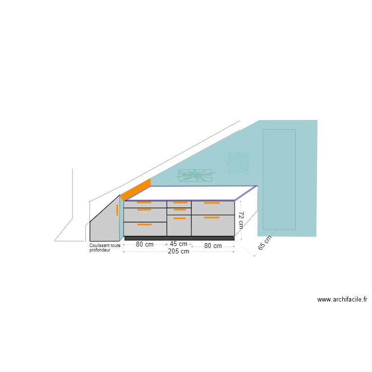 Placard entrée . Plan de 0 pièce et 0 m2