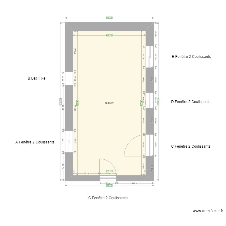 Lhotte. Plan de 0 pièce et 0 m2