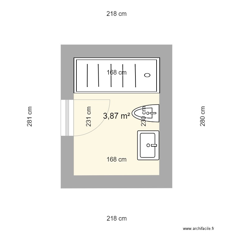 M BRUNET . Plan de 0 pièce et 0 m2