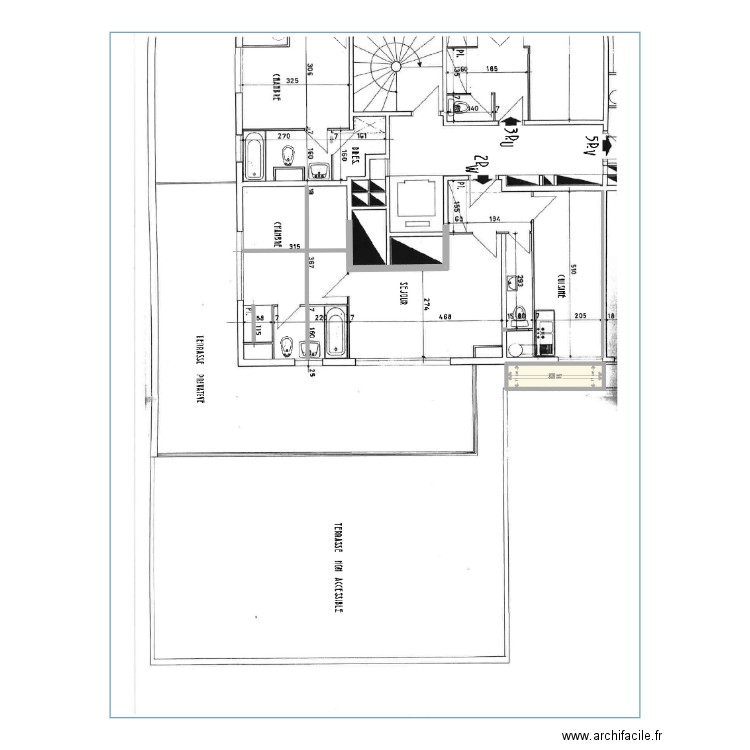 plan de base a l echelle. Plan de 0 pièce et 0 m2