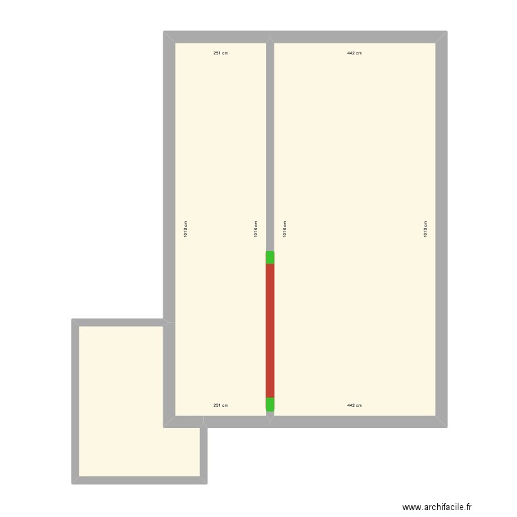 poutre. Plan de 0 pièce et 0 m2