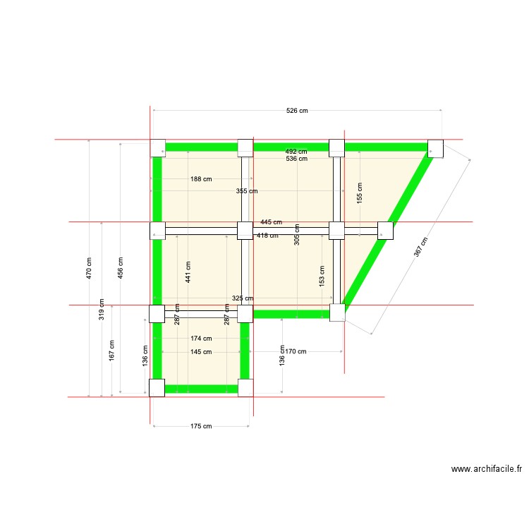 la cabane fondation. Plan de 0 pièce et 0 m2