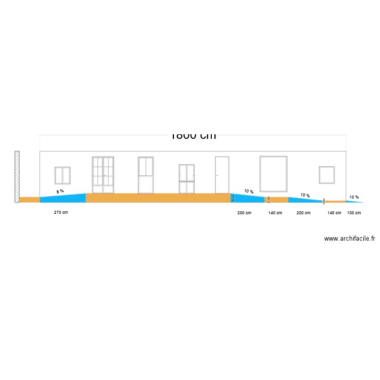 Projet rampe. Plan de 0 pièce et 0 m2