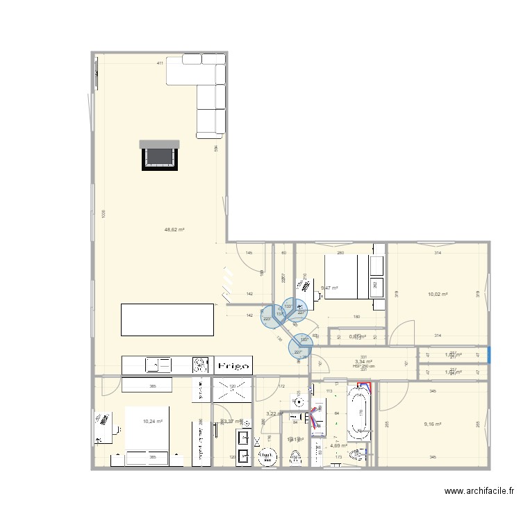 maison 2 modif sdb. Plan de 0 pièce et 0 m2