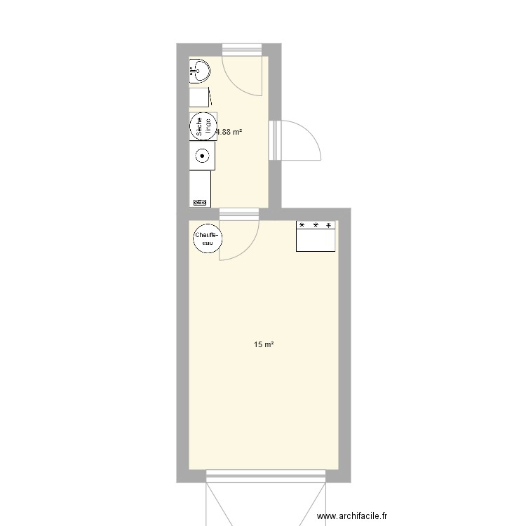 Cellier. Plan de 0 pièce et 0 m2