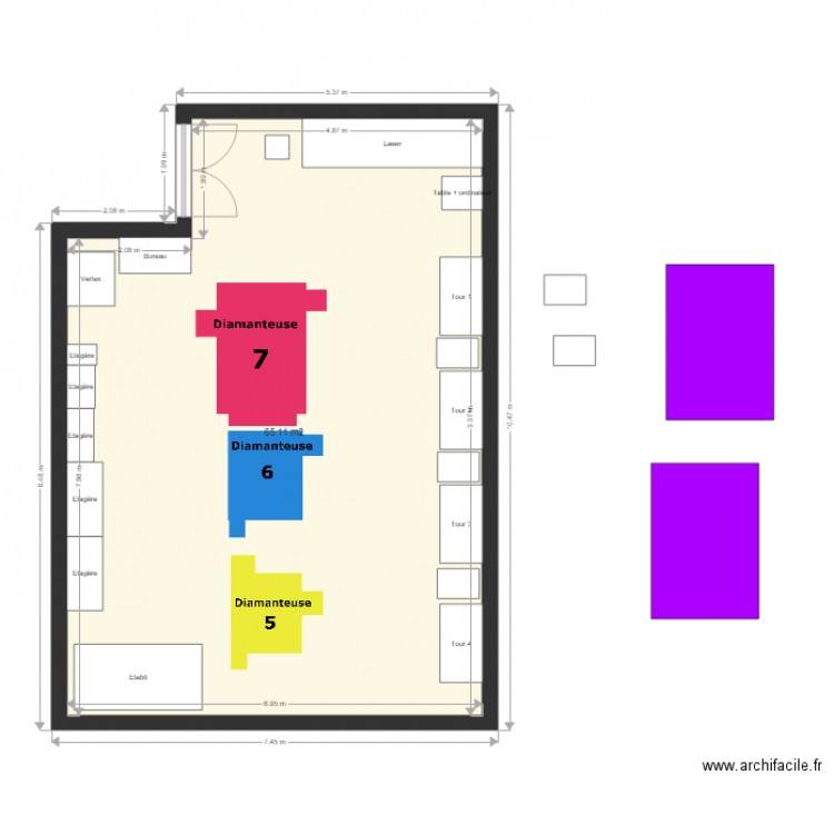 Plan USI Dim . Plan de 0 pièce et 0 m2