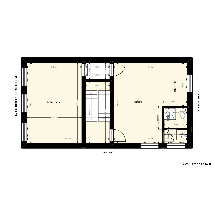 ETAGE 1b. Plan de 0 pièce et 0 m2