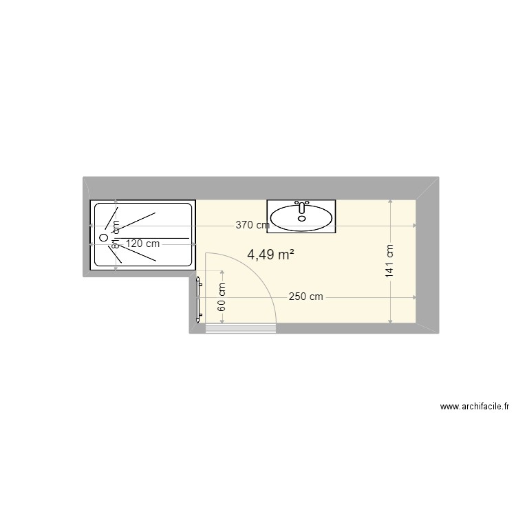 BESSON SALLE DE BAIN 2. Plan de 0 pièce et 0 m2