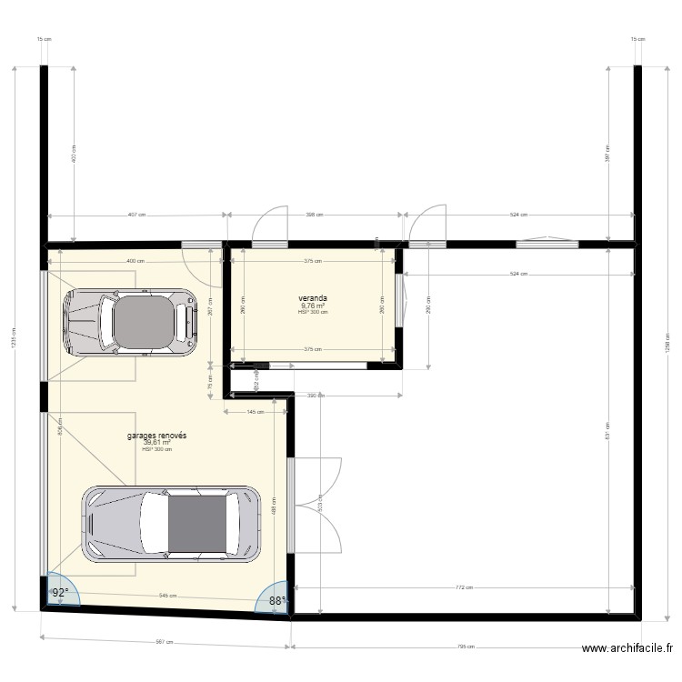 garagefini. Plan de 0 pièce et 0 m2