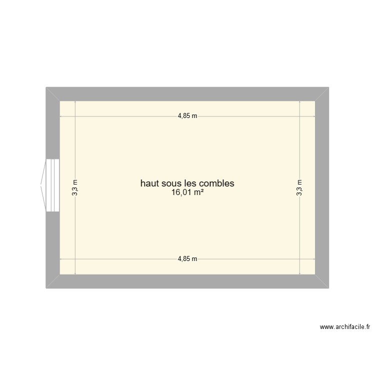 saous les comples. Plan de 0 pièce et 0 m2