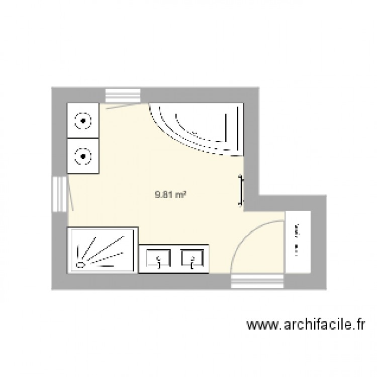 Sdb3. Plan de 0 pièce et 0 m2