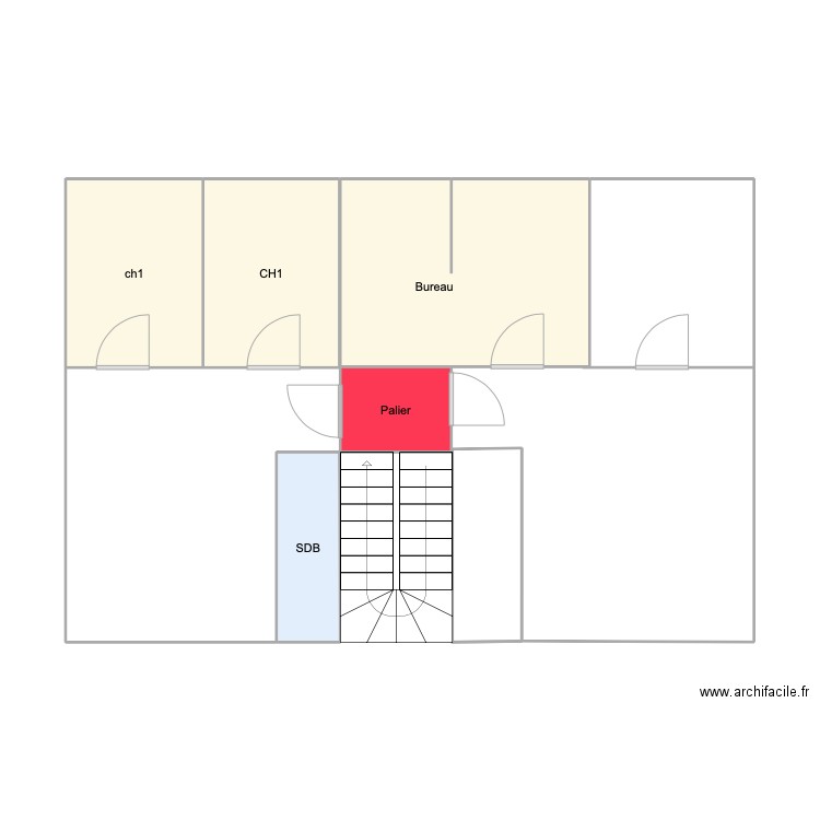 Epinal. Plan de 5 pièces et 28 m2