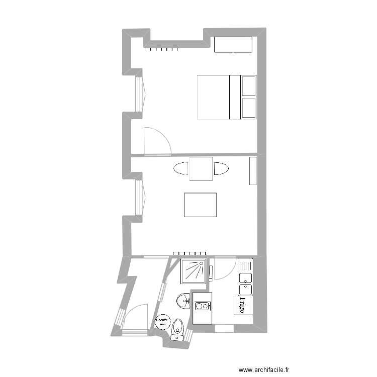 appartement 73 Crozatier avant. Plan de 0 pièce et 0 m2