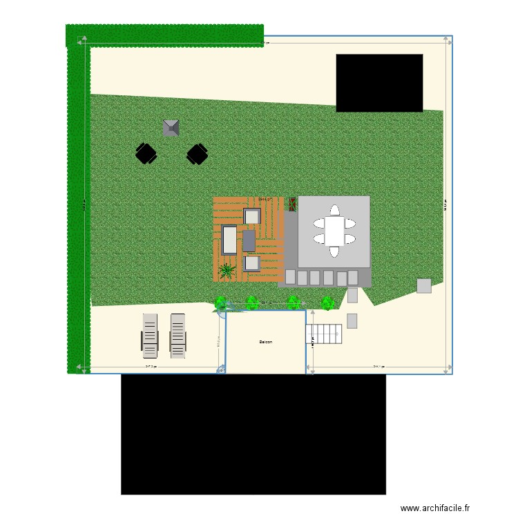 Cour extérieure. Plan de 0 pièce et 0 m2