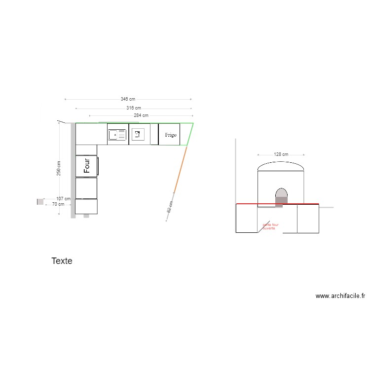 cuisine Xav3. Plan de 0 pièce et 0 m2