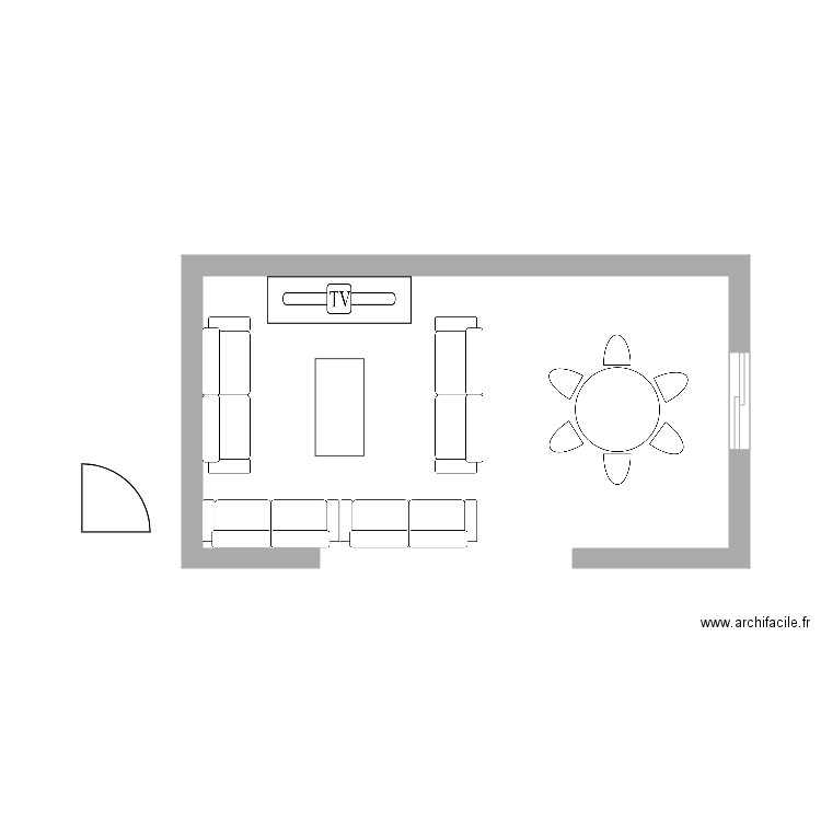 nv salon 3. Plan de 0 pièce et 0 m2