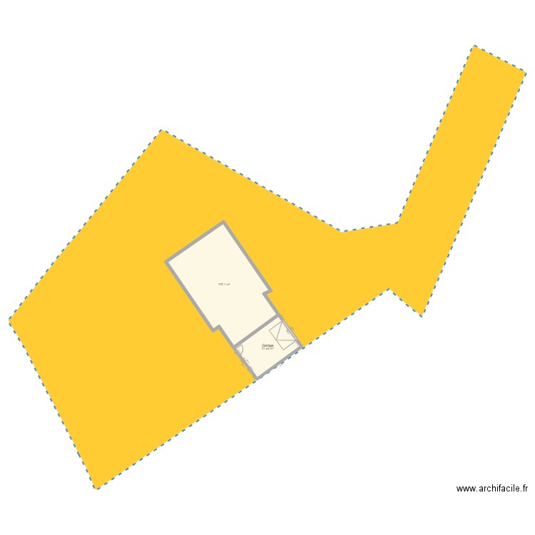 NOUVEAU GARAGE + cadastre. Plan de 2 pièces et 139 m2