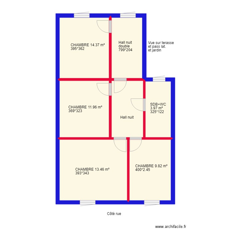 COUILLET 40 ETAGE. Plan de 0 pièce et 0 m2