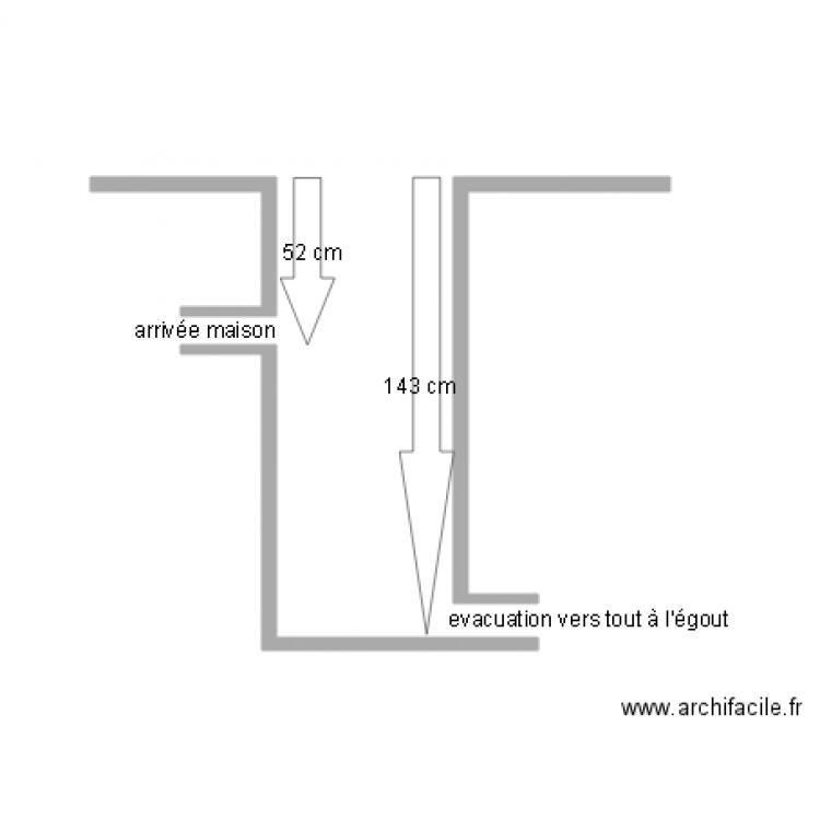 puisard. Plan de 0 pièce et 0 m2