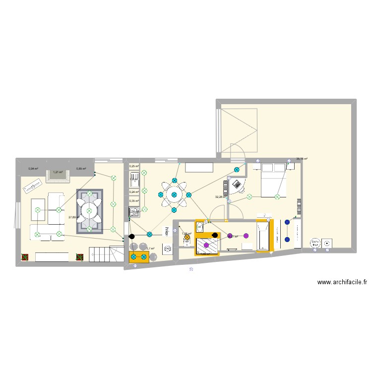 MARTINS et BAEHER CARRELAGE. Plan de 15 pièces et 112 m2