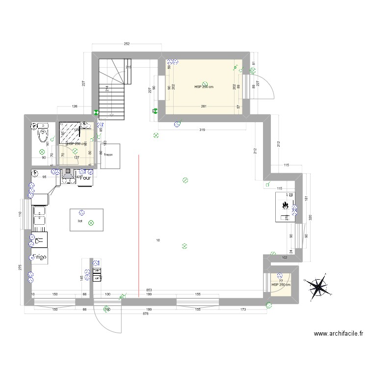 Le Pouget 2023 08 04 elec. Plan de 9 pièces et 74 m2