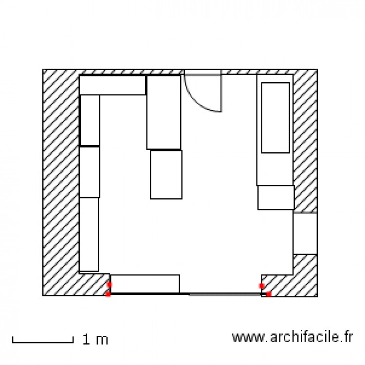 arriere cuisine. Plan de 0 pièce et 0 m2