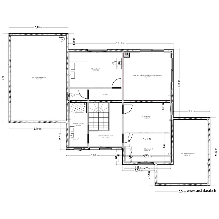 APS ILLHAESERN HAUMESSER ETAGE MODIF MAI. Plan de 22 pièces et 159 m2