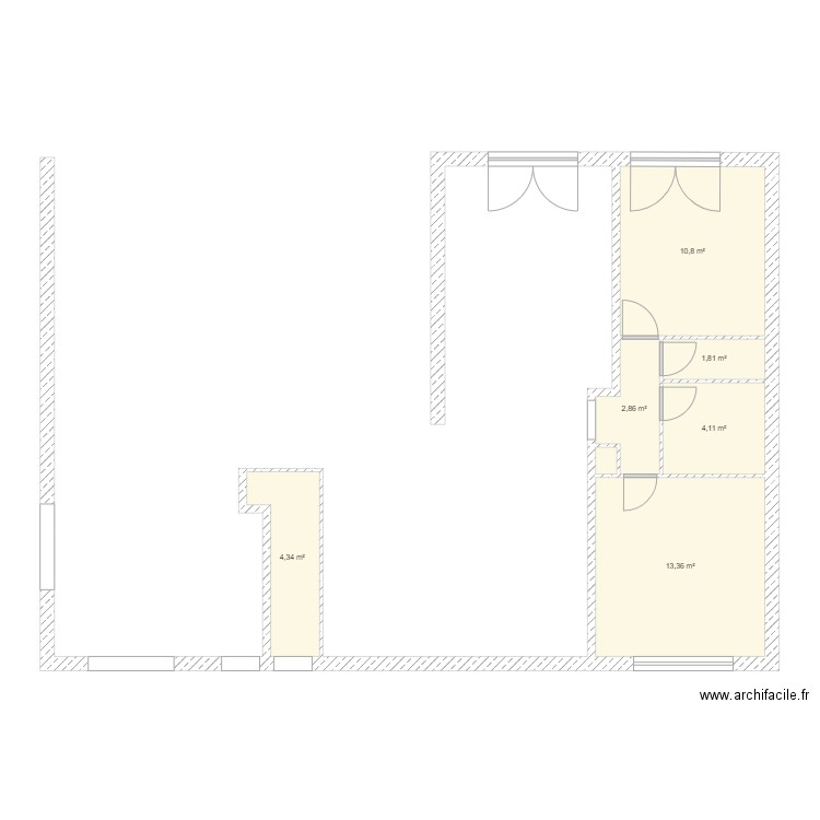 caroff. Plan de 7 pièces et 38 m2