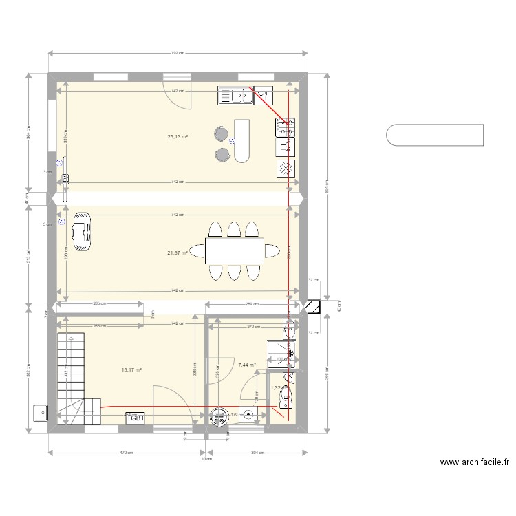 2023-01-22 - étable simplifié. Plan de 0 pièce et 0 m2